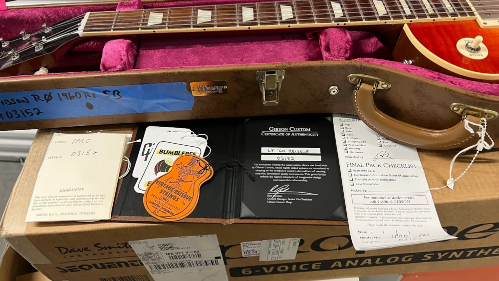 Gibson VOS Custom Shop Les Paul R0 1960 Reissue Figured Top 2013 Sunburst