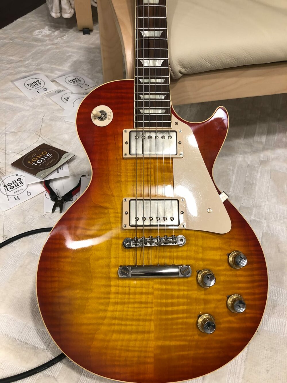 Gibson VOS Custom Shop Les Paul R0 1960 Reissue Figured Top 2013 Sunburst